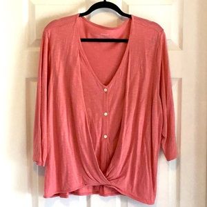 J. Jill. Cross Front Top PXL